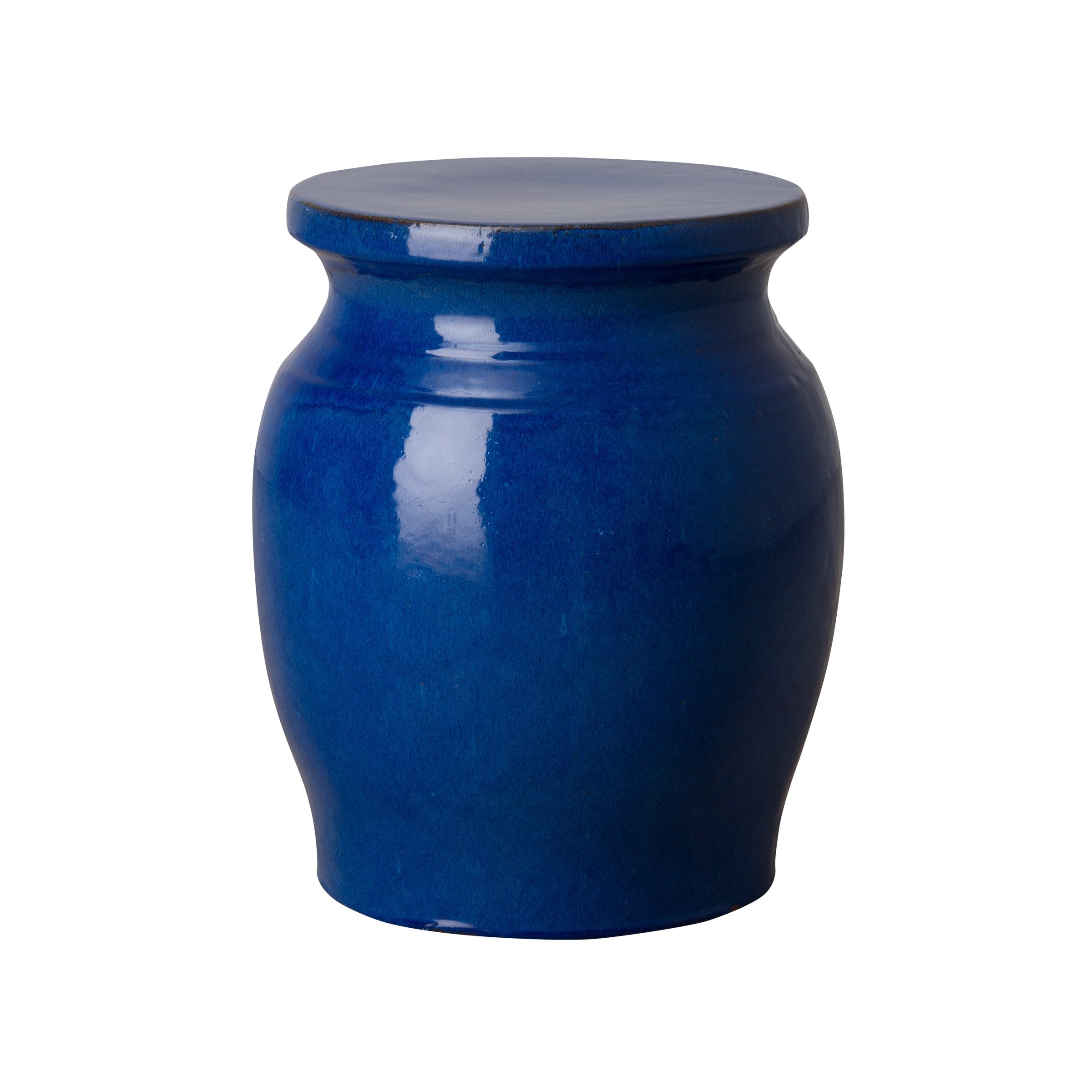 Koji Garden Stool/Table with a Blue Glaze