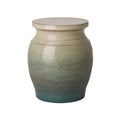 Koji Garden Stool/Table with a Bayside Green Glaze