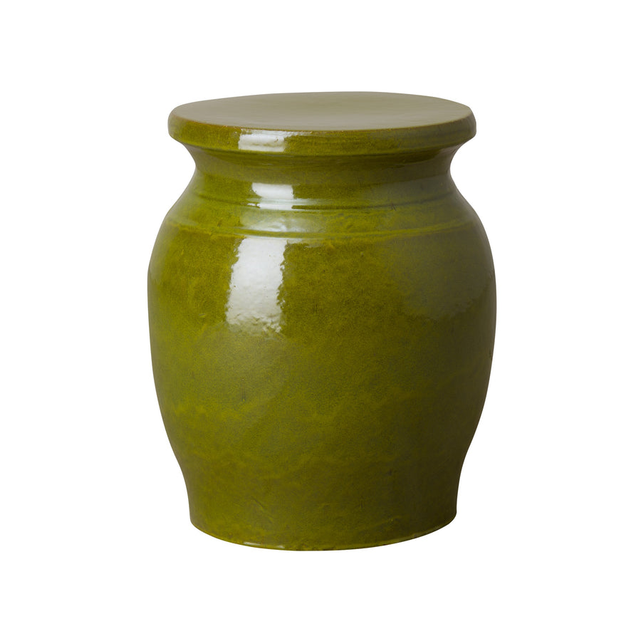 Koji Garden Stool/Table with a Green Glaze