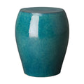 Seiji Garden Stool/Table with a Teal Glaze