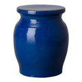 Large Koji Garden Stool/Table with a Blue Glaze