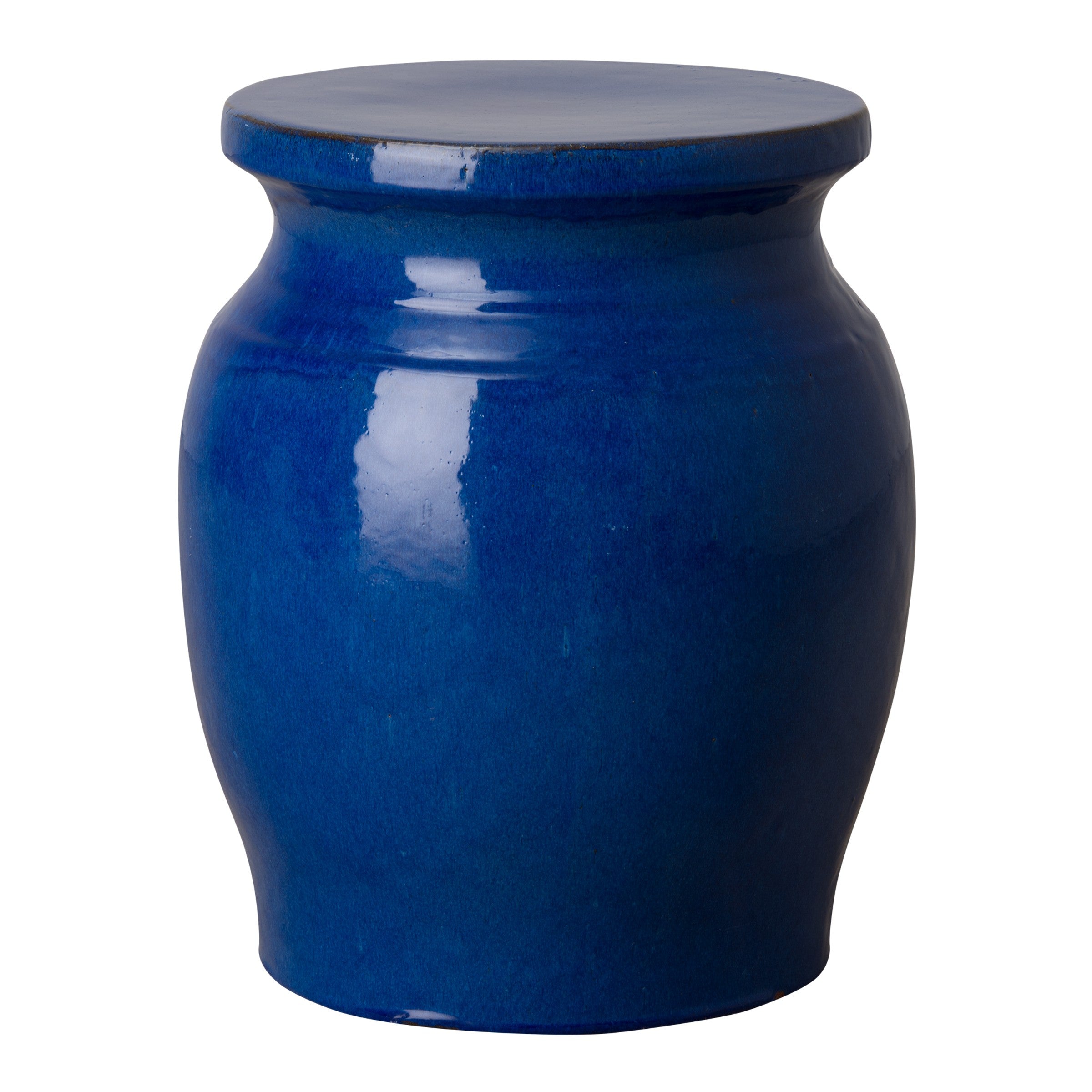 Large Koji Garden Stool/Table with a Blue Glaze