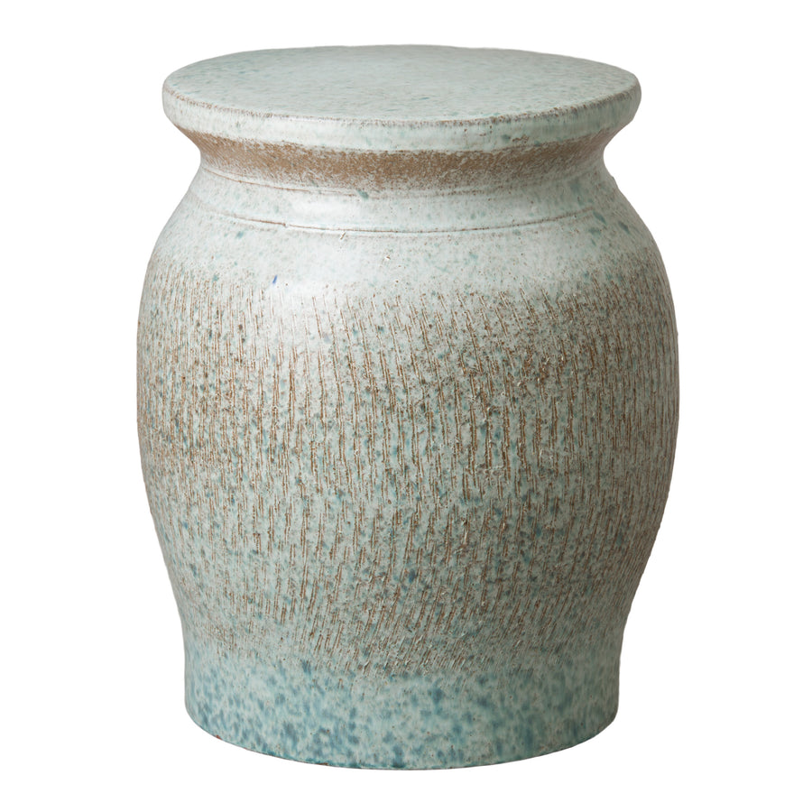 Large Koji Garden Stool/Table with a Coastal Splash Glaze