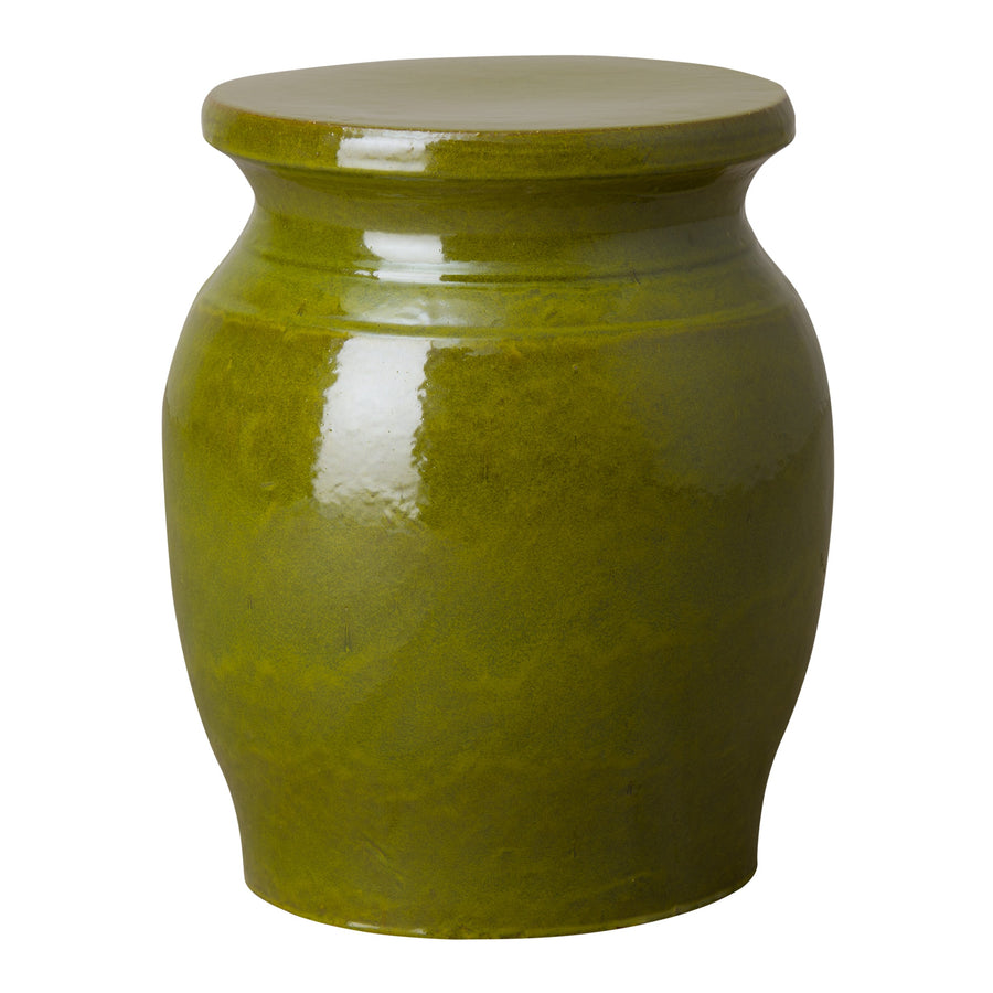Large Koji Garden Stool/Table with a Green Glaze