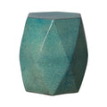 Brilliant Matrix Garden Stool/Table with a Teal Glaze