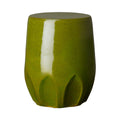 Calyx Garden Stool/Table with a Green Glaze