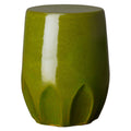 Large Calyx Garden Stool/Table with a Green Glaze