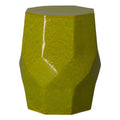 Octagon Matrix Garden Stool/Table with a Green Glaze