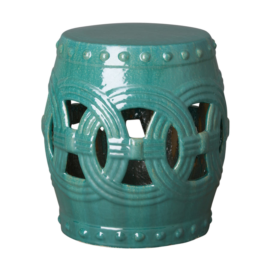 Eternity Garden Stool/Table with a Teal Glaze