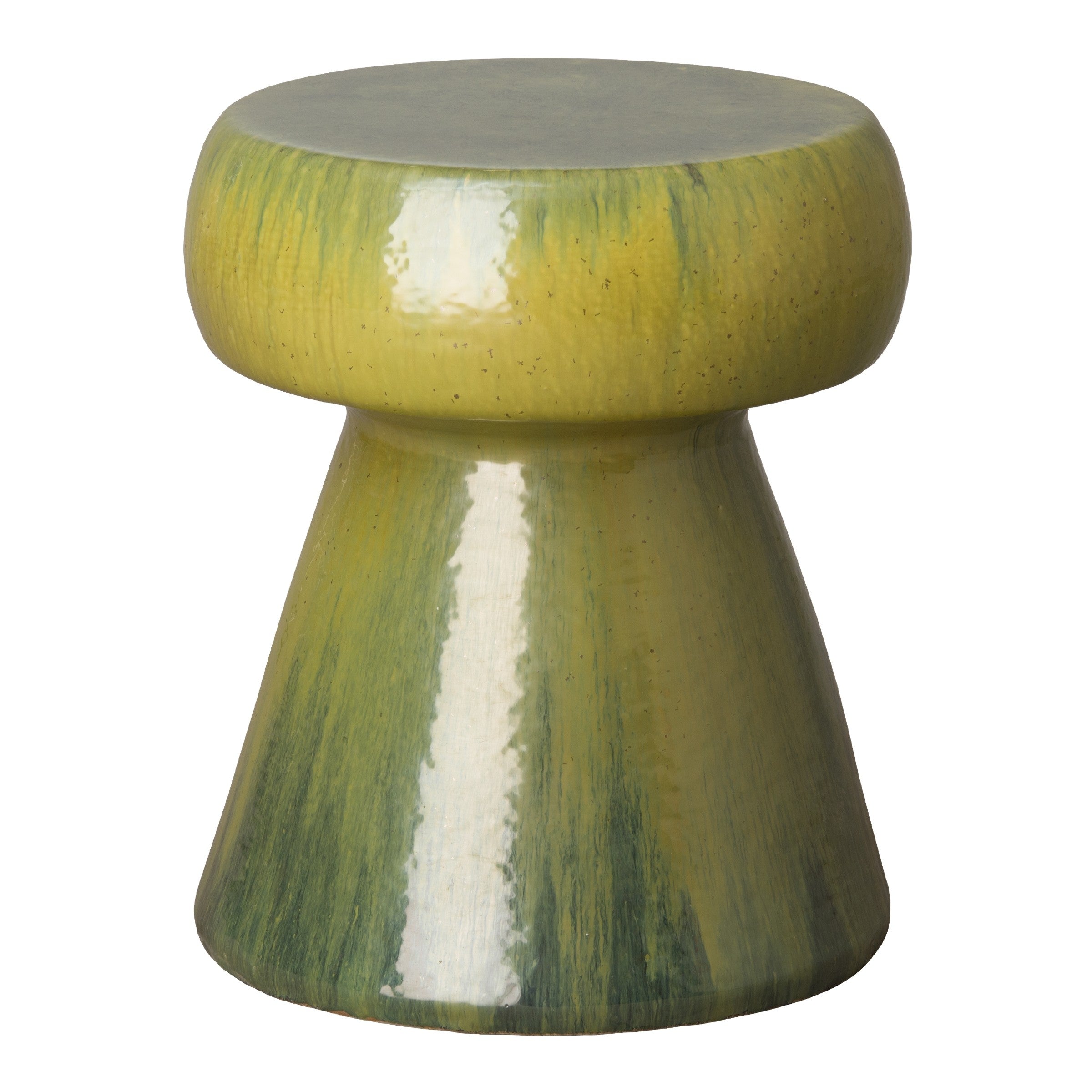 Portabello Garden Stool/Table with a Tea Green Glaze