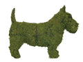 18 Inch Mossed Scottie Garden Topiary Frame