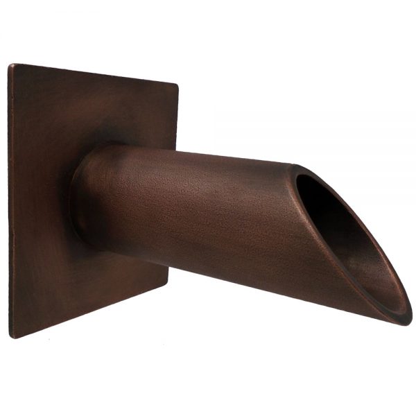 Deco Wall Scupper w/ Square Backplate - 1.5"