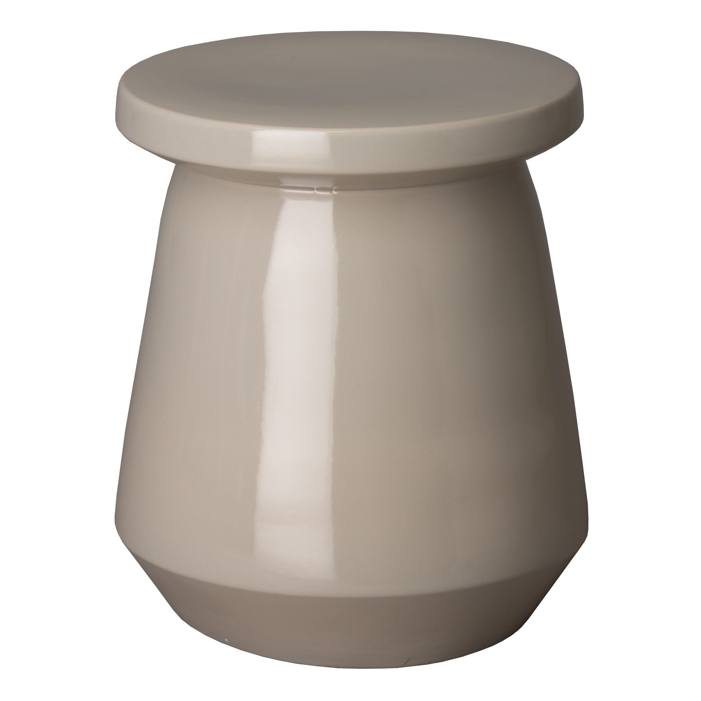 Vic Garden Stool/Table with a Gray Glaze