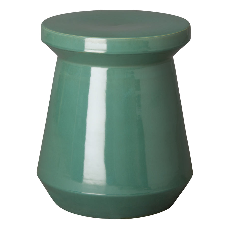 Vic Garden Stool/Table with a Teal Glaze