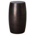 Tall Garden Stool/Table with a Gunmetal Glaze