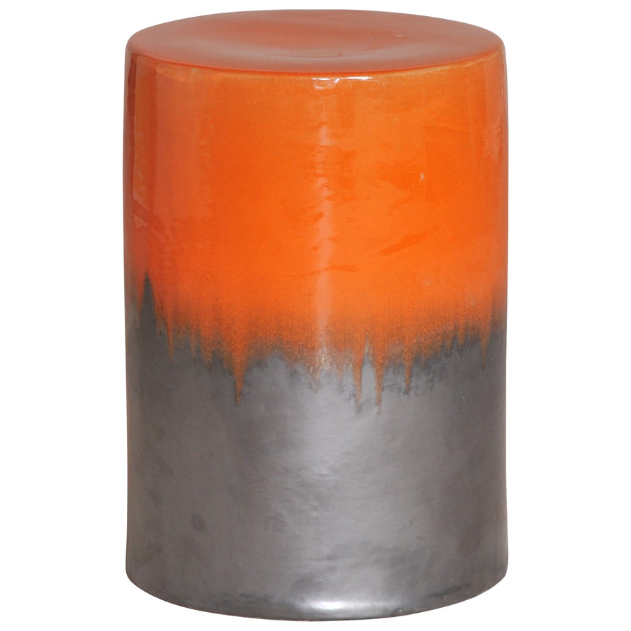 Two-Tone Garden Seat in Burnt Orange