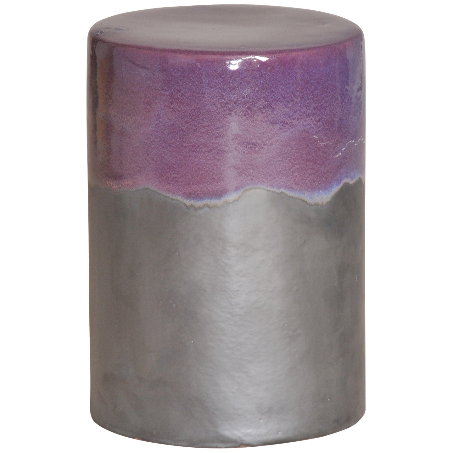 Two-Tone Garden Seat in Eggplant