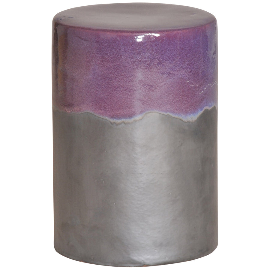 Two-Tone Garden Seat in Eggplant