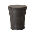 Varro Stool/Table with a Gunmetal Glaze