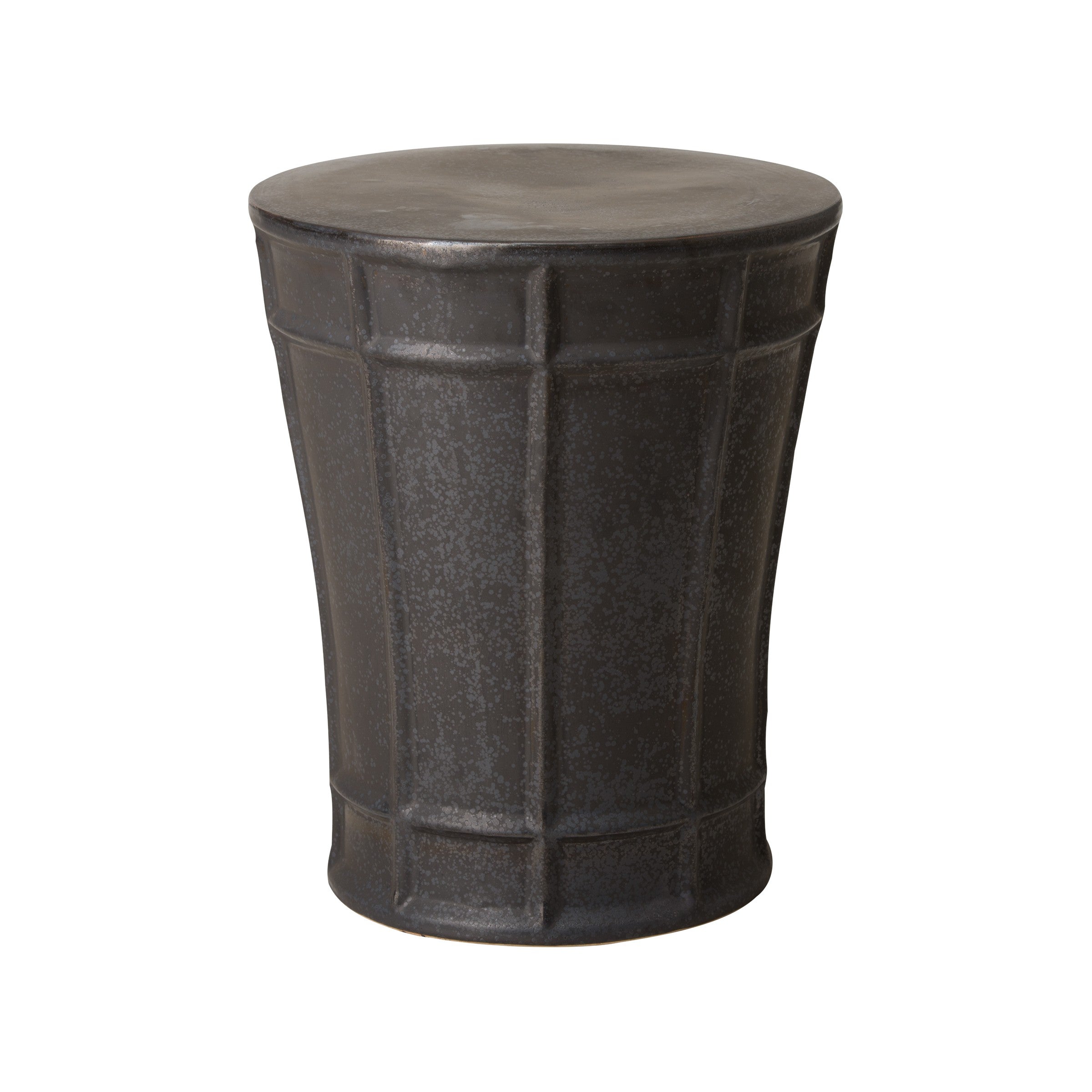 Varro Stool/Table with a Gunmetal Glaze