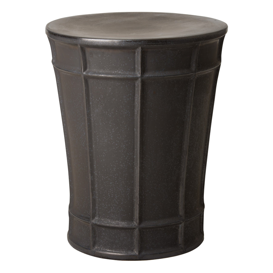 Large Varro Stool/Table with a Gunmetal Glaze