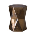 Matrix Garden Hexagon Stool/Table with a Gold Glaze