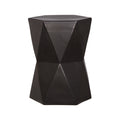 Matrix Hexagon Garden Stool/Table with a Gunmetal Glaze
