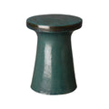 Plateau Garden Stool/Table with a Turquoise Glaze