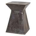 Upright Garden Stool with a Gunmetal Glaze