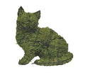 9 Inch Mossed Kitten Sitting Garden Topiary Frame