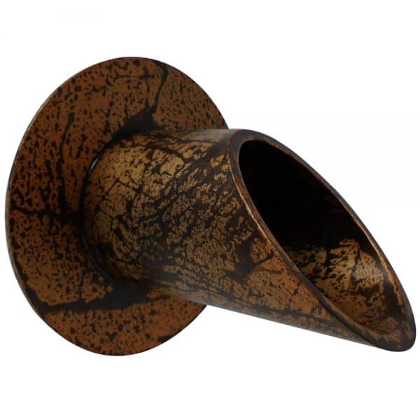 Deco Wall Scupper w/ Round Backplate - 2.5"