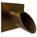 Deco Wall Scupper w/ Square Backplate - 2.5"