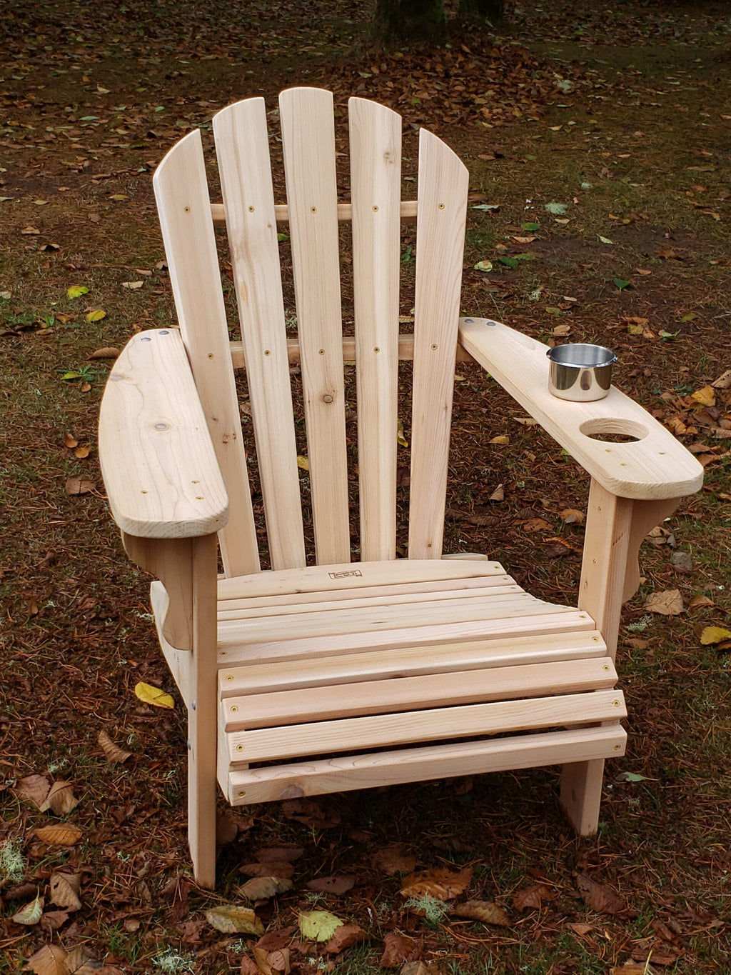 Unfinished Chair w/ Cupholder