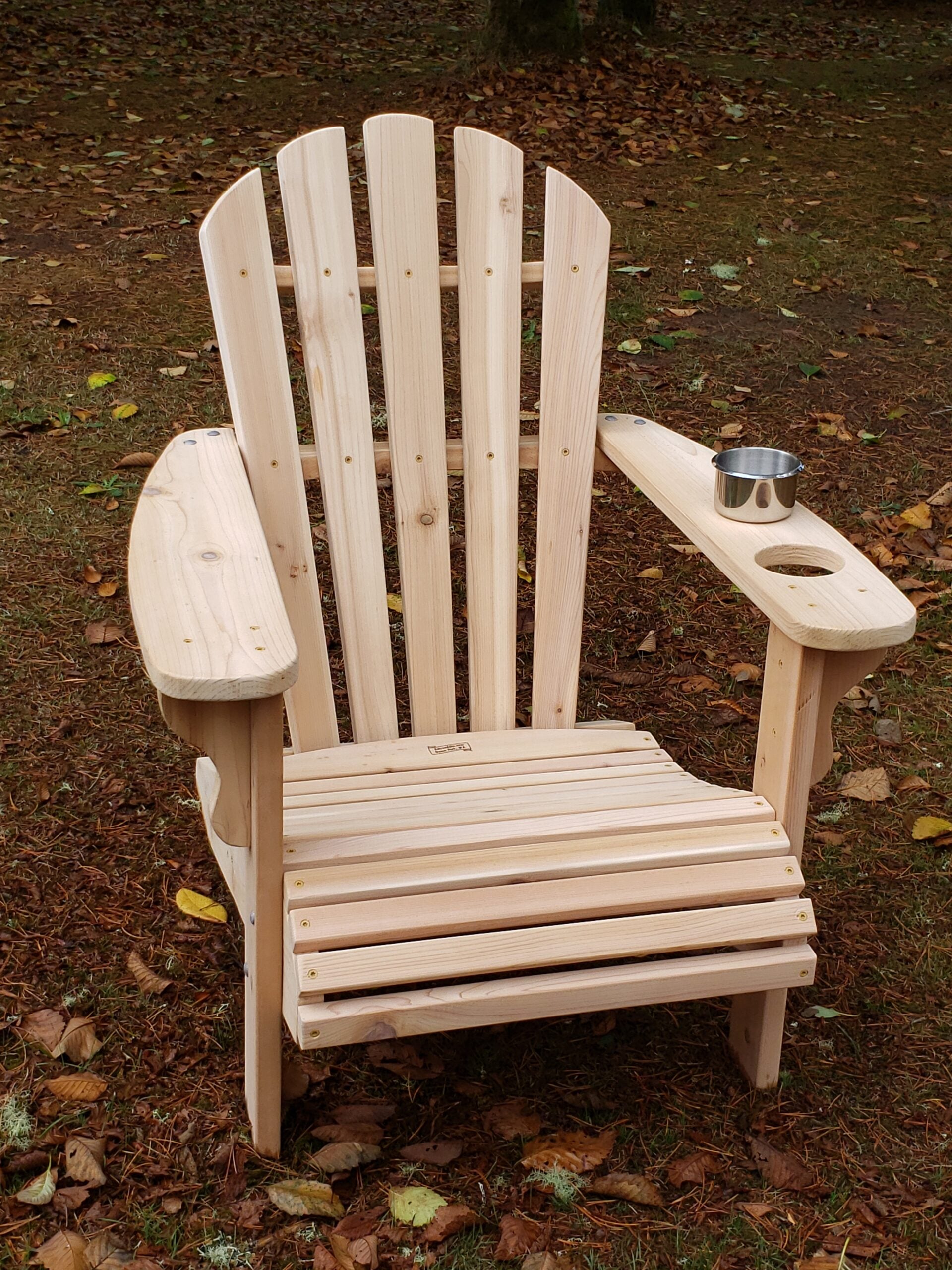 Unfinished Classic Chair w/ Cupholder