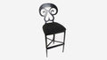 Biedermeier Barstool - Black