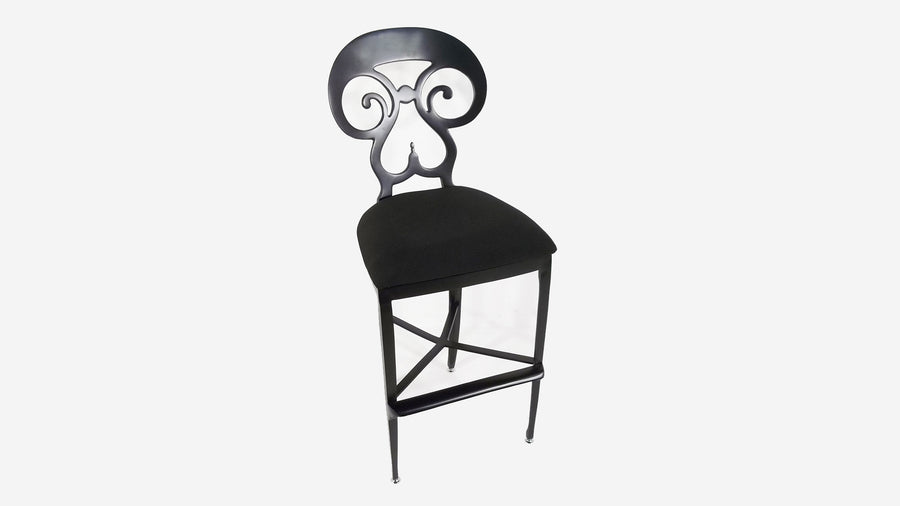 Biedermeier Counter Stool - Black