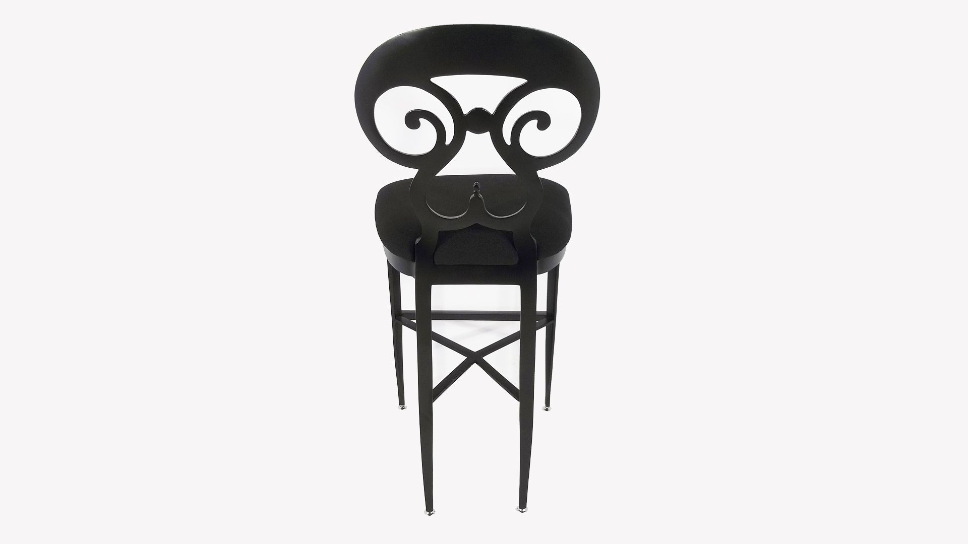 Biedermeier Barstool - Black