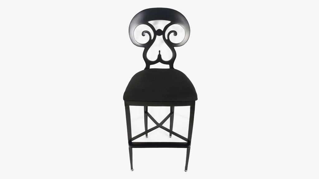 Biedermeier Barstool - Black