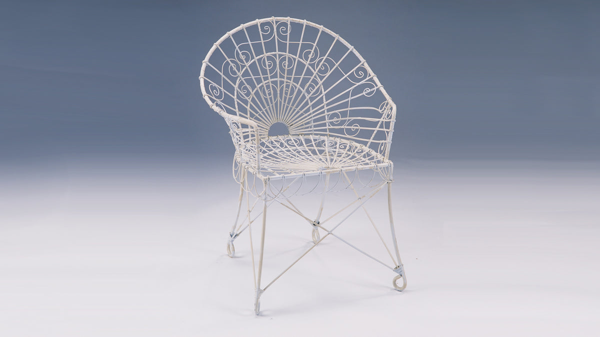 English Wire Garden Chair