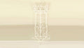 Victorian Wire Basket Plant Stand