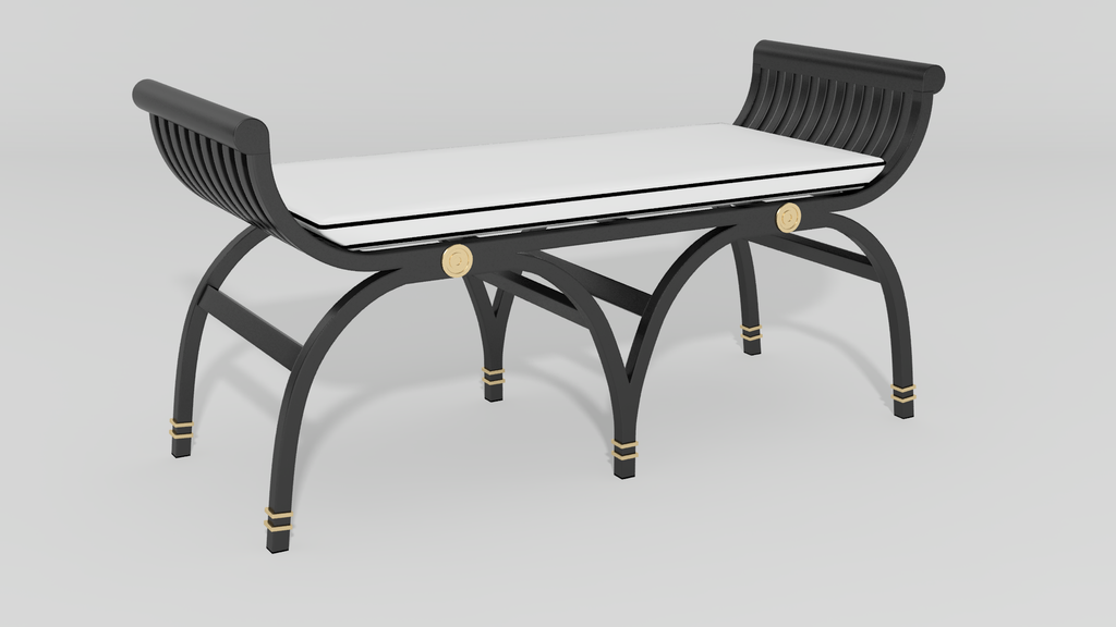 Centurion Curule Backless Settee