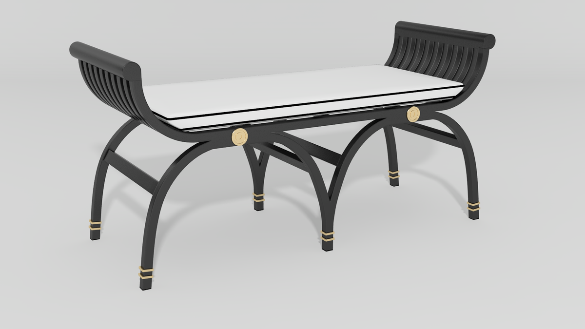 Centurion Curule Backless Settee
