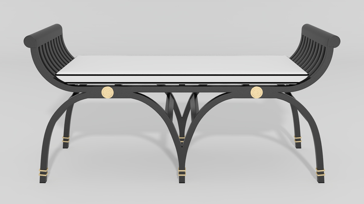Centurion Curule Backless Settee