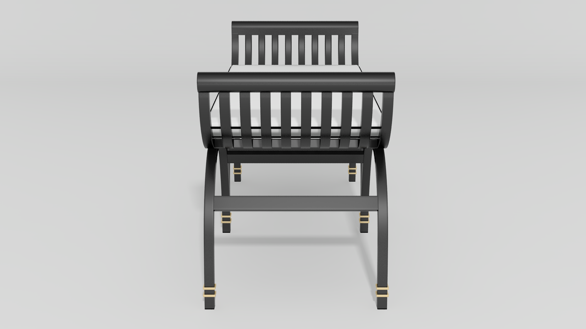 Centurion Curule Backless Settee