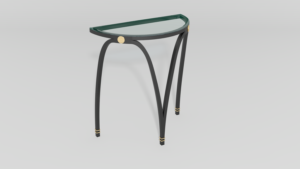 Centurion Curule Demilune Console Base