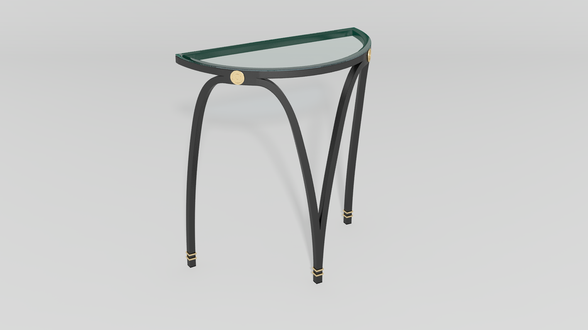 Centurion Curule Demilune Console Base