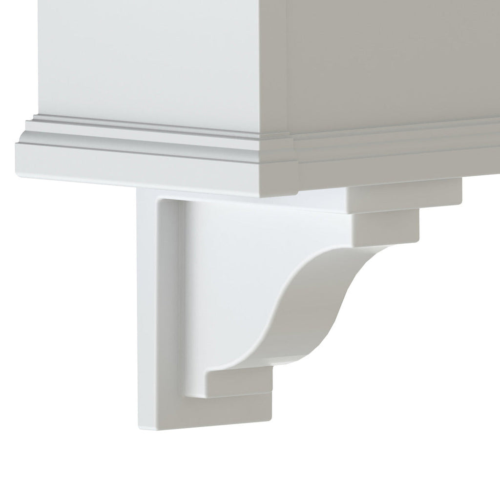 Yorkshire Window Box Decorative Corbels - White (2pk)
