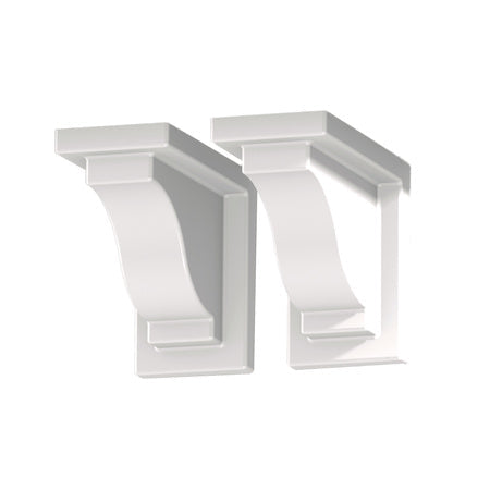 Yorkshire Window Box Decorative Corbels - White (2pk)
