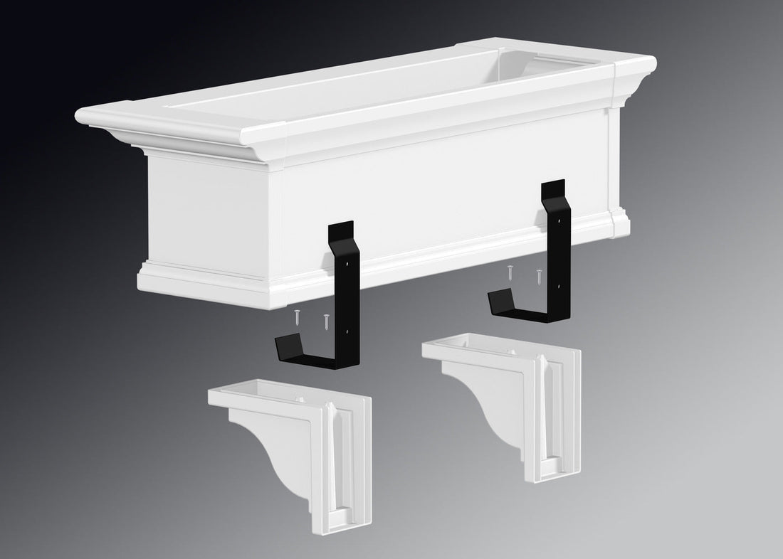 Yorkshire Window Box Decorative Corbels - White (2pk)