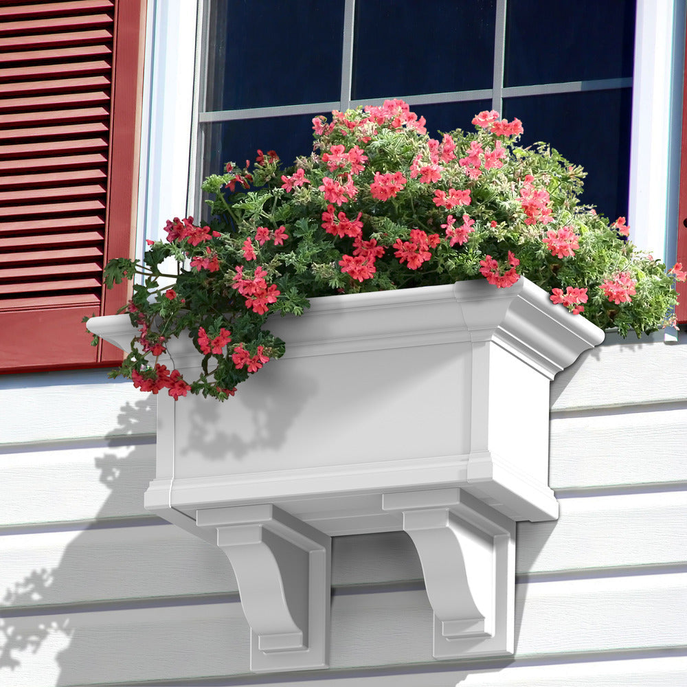 Yorkshire 2FT Window Box - White